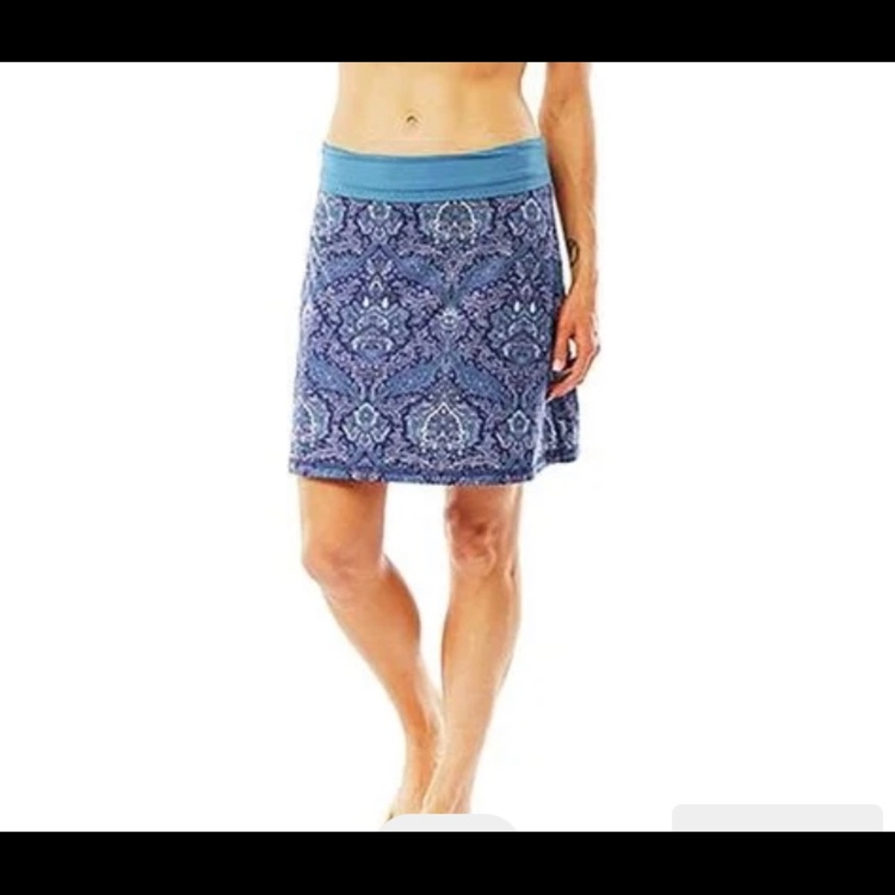 Carve Designs Seaside Skirt Indigo Paisley